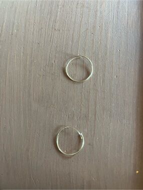 14K gold hoops great quality dainty under an inch earrings luxury dainty petite